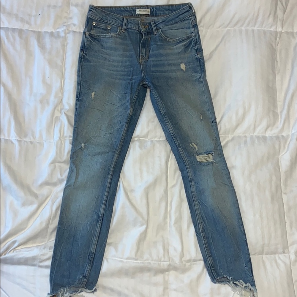 Zara ripped jeans